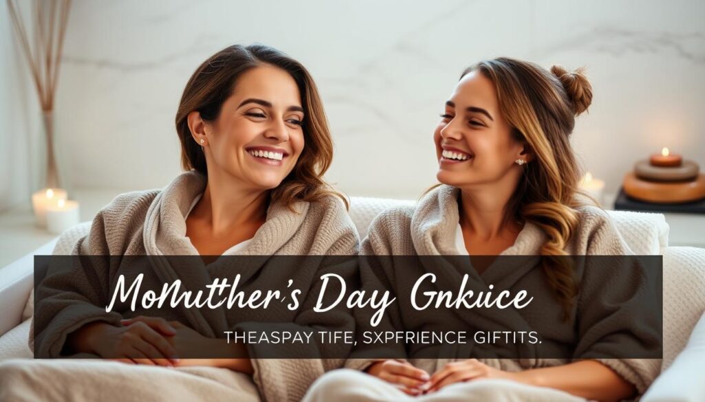 Mother and daughter enjoying a spa day experience for Mother's Day 2025 Mother and daughter enjoying a spa day experience for Mother's Day 2025