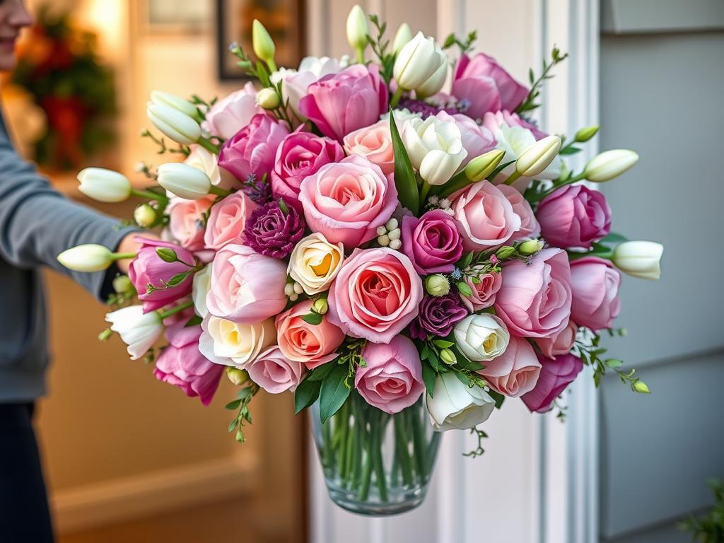 Surprise flower delivery arrangement for Mother's Day 2025 Surprise flower delivery arrangement for Mother's Day 2025